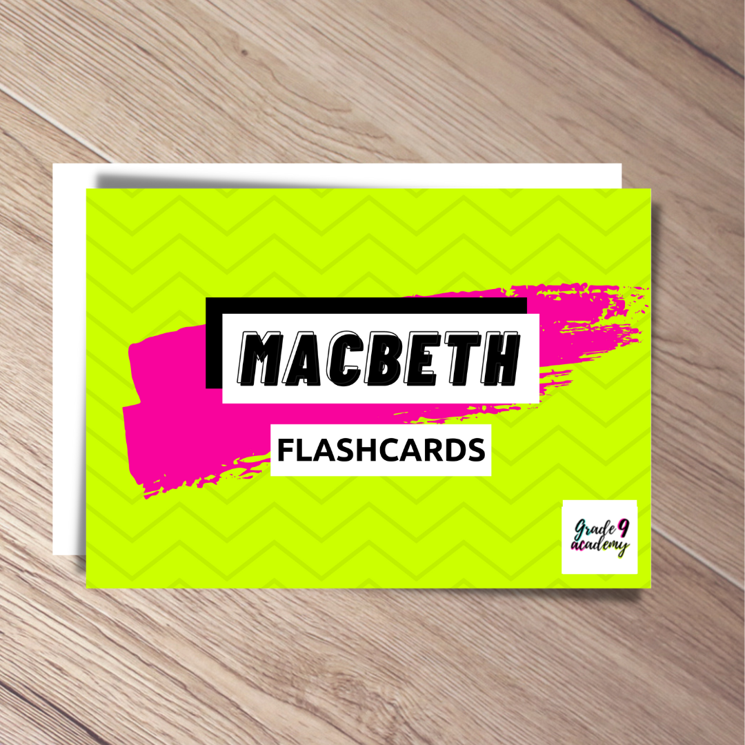 Macbeth Flashcards Grade 9 Academy